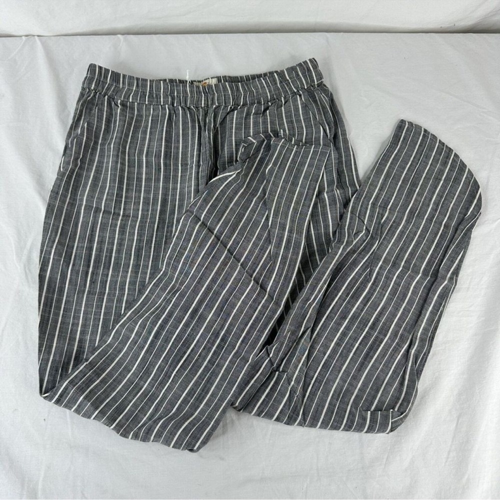 Striped Gray Women's Pants - Picture 2 of 3